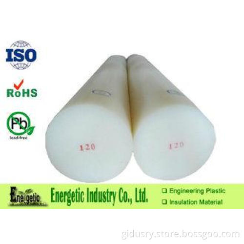 Extruded White Nylon Plastic Rod, Nylon 66 Rod for Gears /